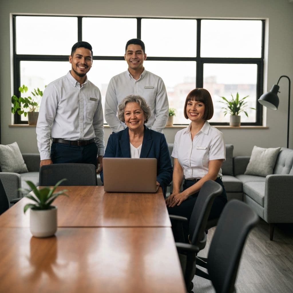 Agency team reviewing candidates